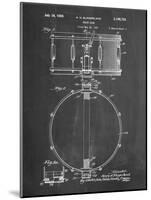 PP147- Chalkboard Slingerland Snare Drum Patent Poster-Cole Borders-Mounted Giclee Print