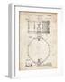 PP147- Vintage Parchment Slingerland Snare Drum Patent Poster-Cole Borders-Framed Giclee Print