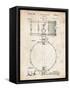 PP147- Vintage Parchment Slingerland Snare Drum Patent Poster-Cole Borders-Framed Stretched Canvas