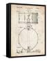 PP147- Vintage Parchment Slingerland Snare Drum Patent Poster-Cole Borders-Framed Stretched Canvas
