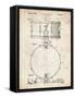 PP147- Vintage Parchment Slingerland Snare Drum Patent Poster-Cole Borders-Framed Stretched Canvas