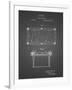 PP149- Black Grid Pool Table Patent Poster-Cole Borders-Framed Giclee Print