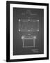 PP149- Black Grid Pool Table Patent Poster-Cole Borders-Framed Giclee Print