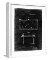 PP149- Black Grunge Pool Table Patent Poster-Cole Borders-Framed Giclee Print
