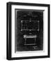 PP149- Black Grunge Pool Table Patent Poster-Cole Borders-Framed Giclee Print