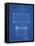 PP149- Blueprint Pool Table Patent Poster-Cole Borders-Framed Stretched Canvas