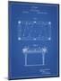 PP149- Blueprint Pool Table Patent Poster-Cole Borders-Mounted Giclee Print