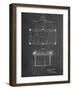 PP149- Chalkboard Pool Table Patent Poster-Cole Borders-Framed Giclee Print