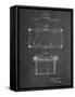 PP149- Chalkboard Pool Table Patent Poster-Cole Borders-Framed Stretched Canvas