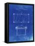 PP149- Faded Blueprint Pool Table Patent Poster-Cole Borders-Framed Stretched Canvas