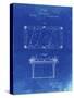 PP149- Faded Blueprint Pool Table Patent Poster-Cole Borders-Stretched Canvas