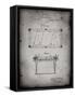 PP149- Faded Grey Pool Table Patent Poster-Cole Borders-Framed Stretched Canvas