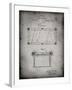 PP149- Faded Grey Pool Table Patent Poster-Cole Borders-Framed Giclee Print