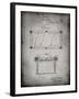 PP149- Faded Grey Pool Table Patent Poster-Cole Borders-Framed Giclee Print