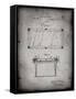 PP149- Faded Grey Pool Table Patent Poster-Cole Borders-Framed Stretched Canvas