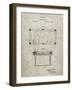 PP149- Sandstone Pool Table Patent Poster-Cole Borders-Framed Giclee Print