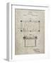 PP149- Sandstone Pool Table Patent Poster-Cole Borders-Framed Giclee Print