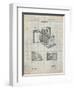 PP15 Antique Grid Parchment-Borders Cole-Framed Giclee Print