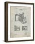 PP15 Antique Grid Parchment-Borders Cole-Framed Giclee Print