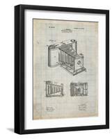 PP15 Antique Grid Parchment-Borders Cole-Framed Giclee Print