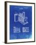 PP15 Faded Blueprint-Borders Cole-Framed Giclee Print