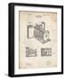 PP15 Vintage Parchment-Borders Cole-Framed Giclee Print