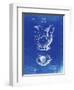 PP151- Faded Blueprint Antique Haynes Washing Pitcher-Cole Borders-Framed Giclee Print