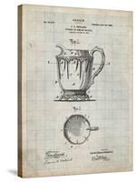 PP152- Antique Grid Parchment Kitchen Pitcher Poster-Cole Borders-Stretched Canvas