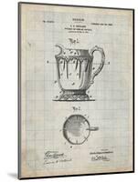 PP152- Antique Grid Parchment Kitchen Pitcher Poster-Cole Borders-Mounted Giclee Print