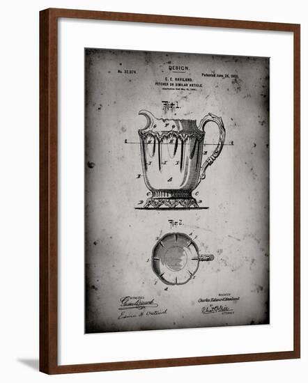 PP152- Faded Grey Kitchen Pitcher Poster-Cole Borders-Framed Giclee Print