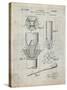 PP153- Antique Grid Parchment Phillips Head Screw Driver Patent Poster-Cole Borders-Stretched Canvas