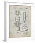 PP153- Antique Grid Parchment Phillips Head Screw Driver Patent Poster-Cole Borders-Framed Giclee Print