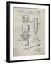PP153- Antique Grid Parchment Phillips Head Screw Driver Patent Poster-Cole Borders-Framed Giclee Print