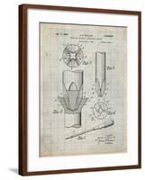 PP153- Antique Grid Parchment Phillips Head Screw Driver Patent Poster-Cole Borders-Framed Giclee Print