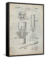 PP153- Antique Grid Parchment Phillips Head Screw Driver Patent Poster-Cole Borders-Framed Stretched Canvas