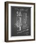 PP153- Black Grid Phillips Head Screw Driver Patent Poster-Cole Borders-Framed Giclee Print