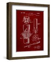 PP153- Burgundy Phillips Head Screw Driver Patent Poster-Cole Borders-Framed Giclee Print