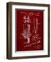 PP153- Burgundy Phillips Head Screw Driver Patent Poster-Cole Borders-Framed Giclee Print