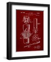 PP153- Burgundy Phillips Head Screw Driver Patent Poster-Cole Borders-Framed Giclee Print