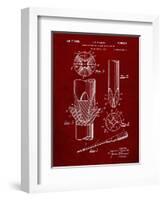 PP153- Burgundy Phillips Head Screw Driver Patent Poster-Cole Borders-Framed Giclee Print