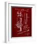 PP153- Burgundy Phillips Head Screw Driver Patent Poster-Cole Borders-Framed Giclee Print