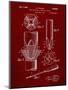 PP153- Burgundy Phillips Head Screw Driver Patent Poster-Cole Borders-Mounted Giclee Print