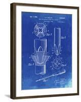 PP153- Faded Blueprint Phillips Head Screw Driver Patent Poster-Cole Borders-Framed Giclee Print