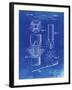 PP153- Faded Blueprint Phillips Head Screw Driver Patent Poster-Cole Borders-Framed Giclee Print