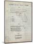 PP154- Antique Grid Parchment Handgun Pistol Patent Poster-Cole Borders-Mounted Giclee Print
