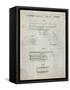 PP154- Antique Grid Parchment Handgun Pistol Patent Poster-Cole Borders-Framed Stretched Canvas