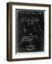 PP154- Black Grunge Handgun Pistol Patent Poster-Cole Borders-Framed Giclee Print