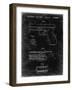 PP154- Black Grunge Handgun Pistol Patent Poster-Cole Borders-Framed Giclee Print