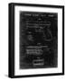 PP154- Black Grunge Handgun Pistol Patent Poster-Cole Borders-Framed Giclee Print