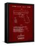 PP154- Burgundy Handgun Pistol Patent Poster-Cole Borders-Framed Stretched Canvas